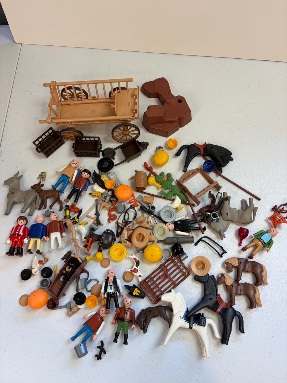 Playmobil Western Lot Horses Wagon Figures Accessories Animals Parts Cowboy toys
